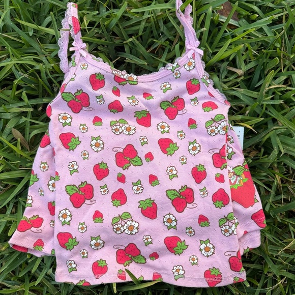 Tops - Pink Strawberry Shortcake Vintage Cami with Matching Shorts